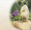 Gartenbrunnen aus Stein 