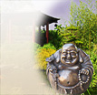 Buddha Figur Akshobhya: Bronzefigur in Form eines Buddhas