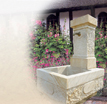 Wandbrunnen Garten Classico: Brunnen aus Sandstein - Bildhauerarbeit