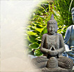Liegender Buddha aus Stein Tiga: Buddha Figur in tiefer Meditation