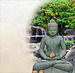 Buddha aus Stein Zaitun: Buddha in stiller Meditation