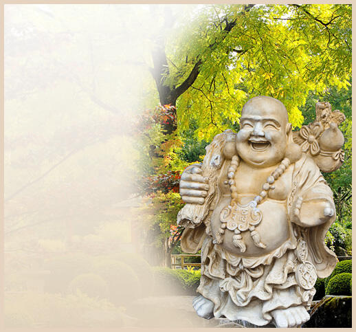 Vairocana - Lachende Buddhaskulptur fr den Garten