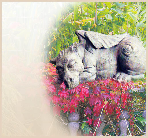 Aragon - Mystische Garten Drachenfigur