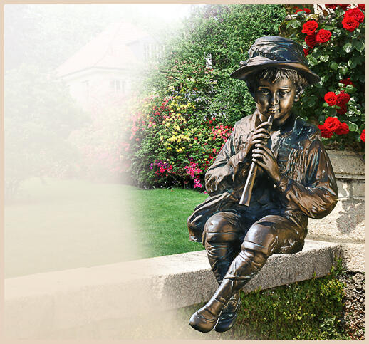 Tamino - Flötenspieler - Figur aus Bronze