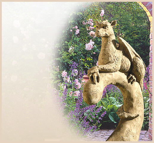 Yolande - Msytische Skulptur eines Drachens