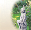 Elfenskulptur Ferni: Mystische Gartenelfe