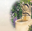 Brunnen Sandstein Shinto: Klassischer Gartenspringbrunnen