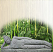 Buddha Büsten Berbaring: Liegende Buddhafigur aus Stein