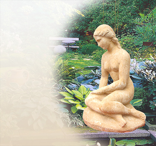 Moderne Skulpturen aus Stein und Naturstein für den Garten