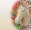 Steinfigur Löwe Pegasus: Klassische Pferdefigur