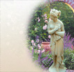 Dekoration Garten Antoinette: Klassische Sandsteinskulptur