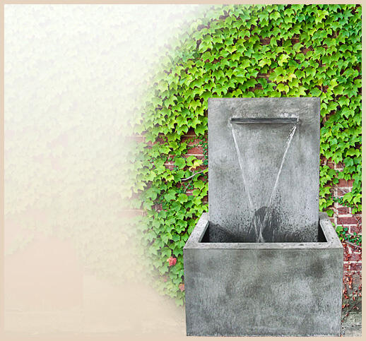Fascio - Moderner Springbrunnen aus edlem Zinkblech