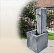 Brunnen Naturstein Stretto: Standbrunnen mit integrierter Pumpe