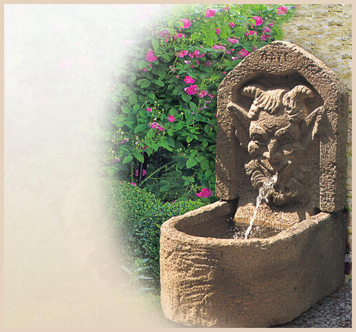 Diablos - Steinbrunnen aus antikem Steinguss