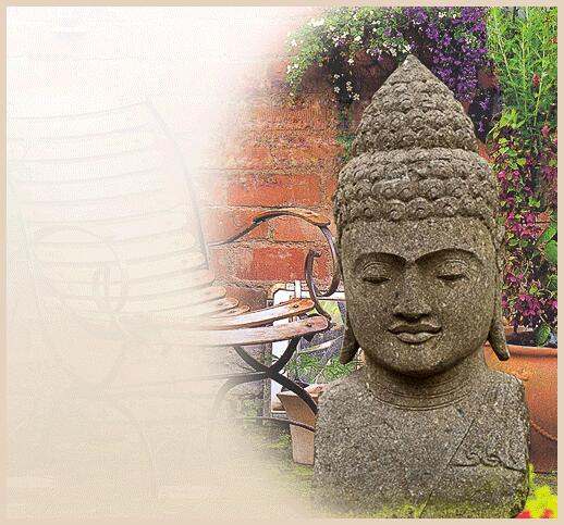 Basanit - Buddha fr den Garten