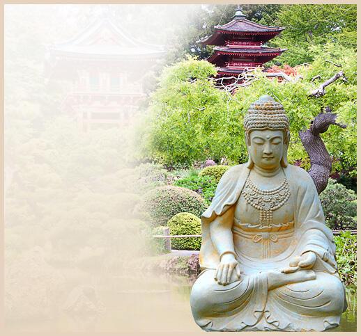 Sila - Buddha Figur aus Stein fr den Garten
