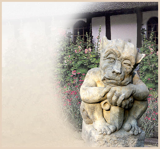 Krimhold - Gargolye-Figur aus Steinguss fr den Garten