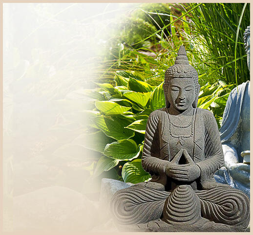 Tiga - Garten Buddha Figur in tiefer Meditation