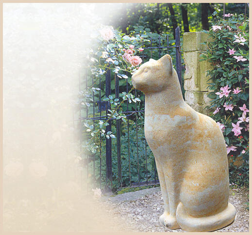 Annuka - Katzenskulptur aus Stein
