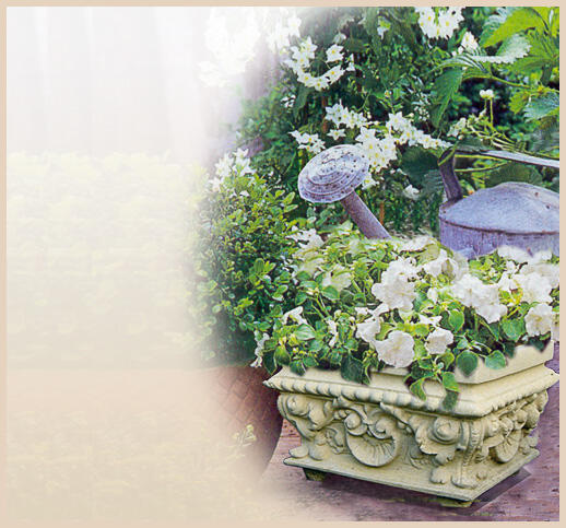 Victoria - Blumentopf mit barocken Verzierungen