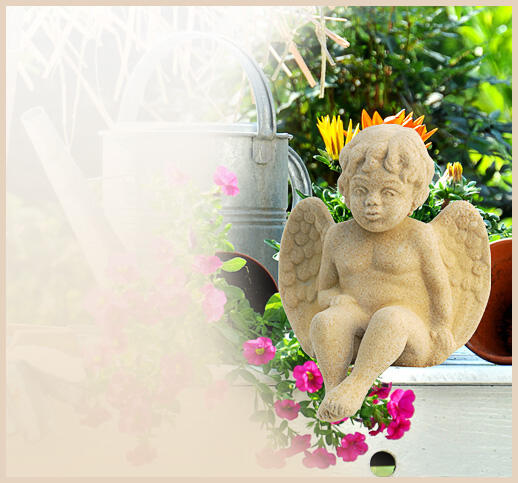Seduto - Sitzender Engel fr den Garten