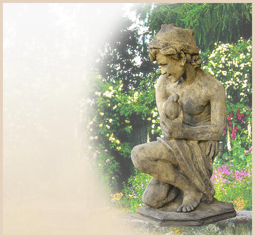 Flavio - Statue fr den Garten aus Sandstein